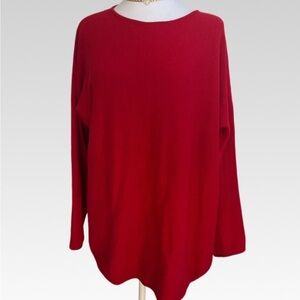 Michael Kors Vibrant Red Knit Sweater size XL